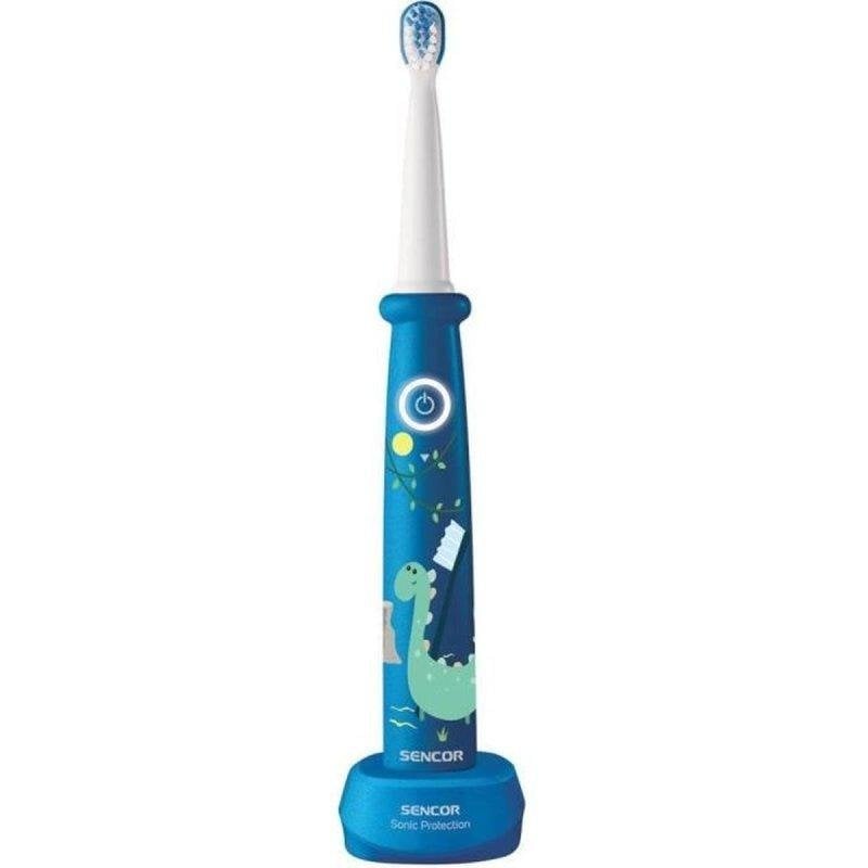Brosse à Dents Sonique Sencor Soc 0910bl 2 Modes Minuteur Quadpacer Têtes Remplaçables