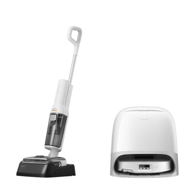Pack Robot Aspirador y Fregasuelos Qrevo Curv 2 ProX +Aspirador Escoba en Seco y Húmedo F25 RT