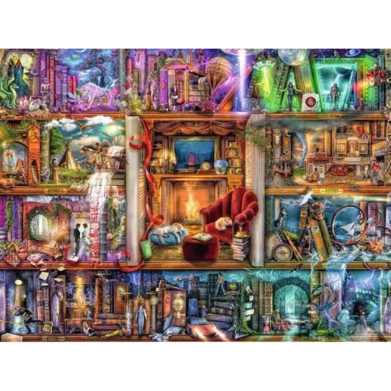 Puzzle 1500 pièces La grande bibliothèque Ravensburger France - vue 9