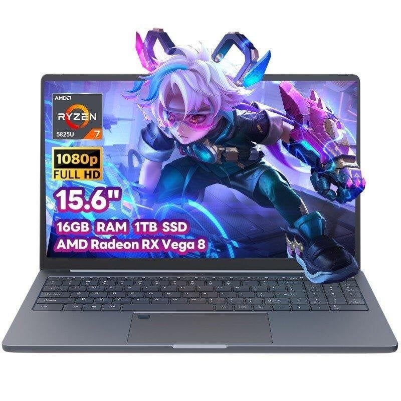 Ordinateur portable Ninkear A15 Plus 15.6" AMD Ryzen 7 5825U 16GB 1TB SSD Radeon Vega 8 Windows 11
