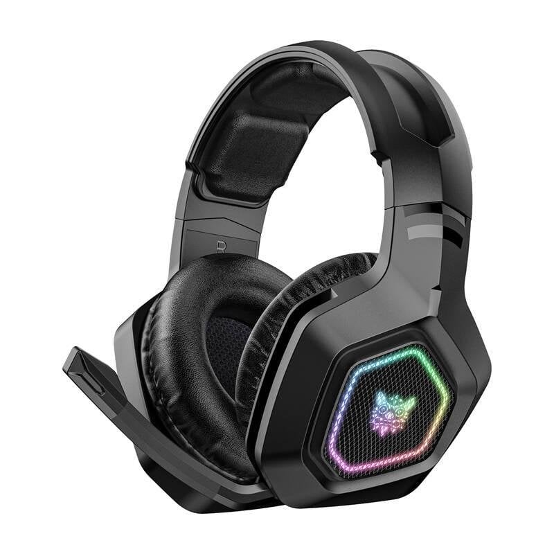 Auriculares Onikuma B100 inalámbricos Bluetooth 5.3 2.4G con micrófono cancelación de ruido negro