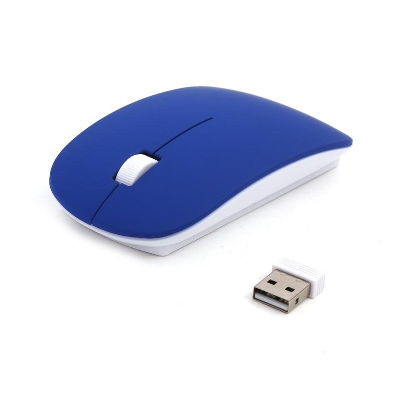 Ratón Omega OM0414WBDB RF kabellos 1000 DPI Blau Weiß Ambidextrous