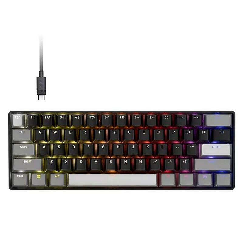 Clavier Corsair Clipper Pro Mini 60 Magnétique Compact avec Switches MGX et RGB AZERTY