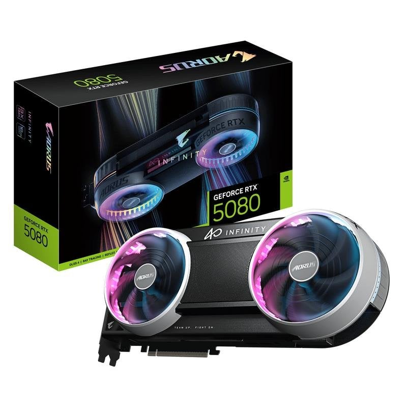 Grafikkarte Gigabyte AORUS GeForce RTX 5080 INFINITY 16GB GDDR7 Reflex 2 RTX AI DLSS4