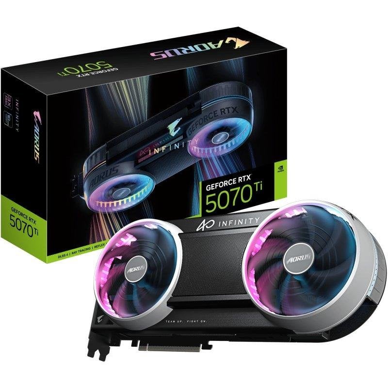 Grafikkarte Gigabyte AORUS GeForce RTX 5070 Ti INFINITY 16GB GDDR7 Reflex 2 RTX AI DLSS4