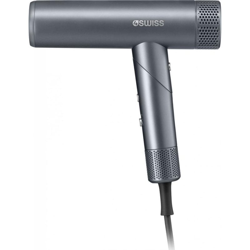 Secador de Pelo Estándar 4Swiss F424 AirPower+ 1700W 4 Temperaturas 2 Velocidades con Difusor Grafito