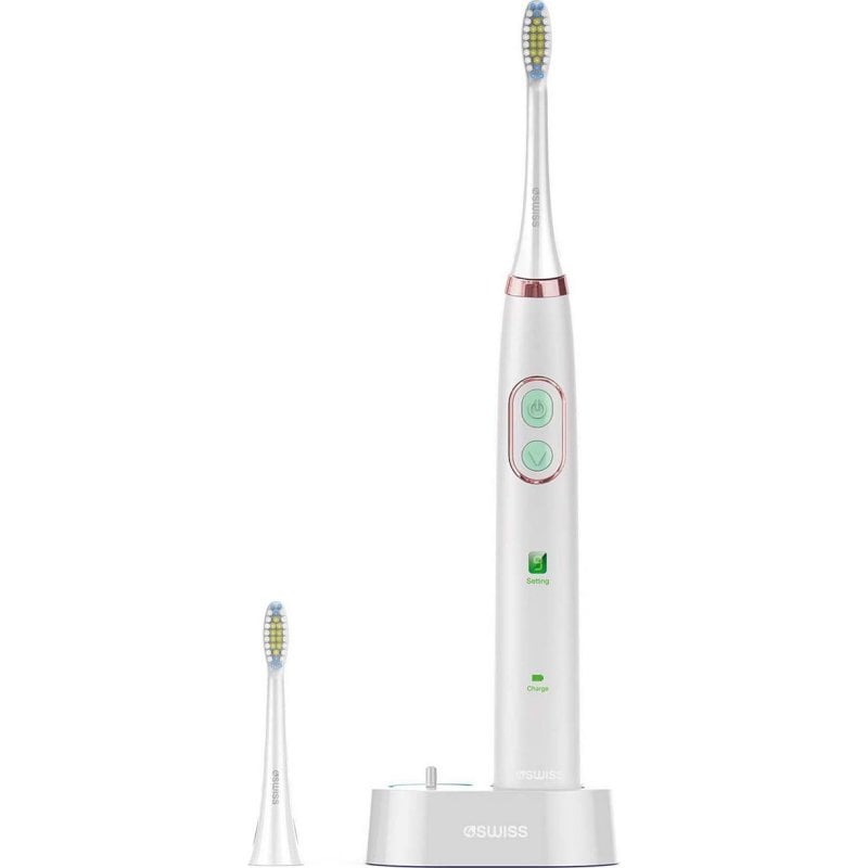 Cepillo de dientes sónico 4Swiss ST212 Sensitive Care 5 modos 2 cabezales estuche