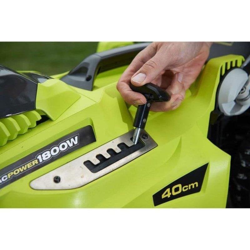 Ryobi Tondeuse électrique Rlm18e40h 1800W 40 cm Mulching 5 hauteurs