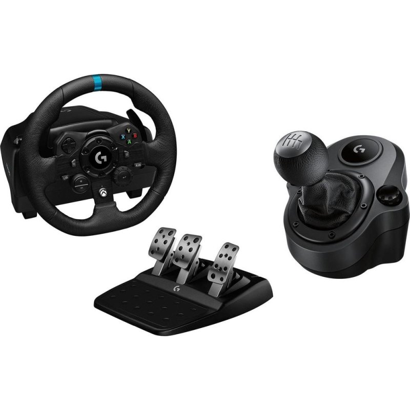 Kit volante de carreras Logitech G923 con shifter Driving Force para PC y Xbox