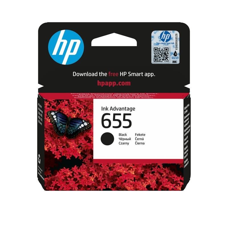 HP 655 Black Original Tintenpatrone Standardausgabe 550 Seiten