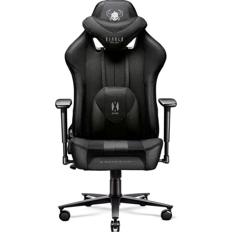 Fotel Gaming Diablo Chairs X-PLAYER 2.0 Negro Ajustable Ergonómico