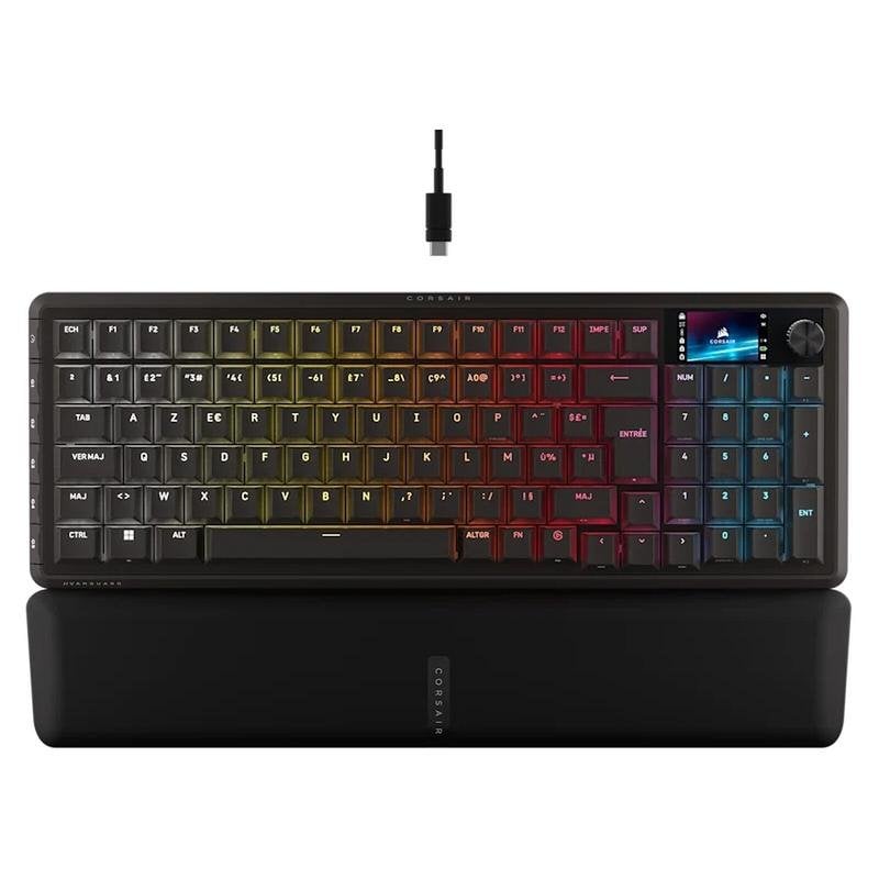Tastiera Corsair Vanguard 96 Wireless compatta con switches MLX e RGB AZERTY