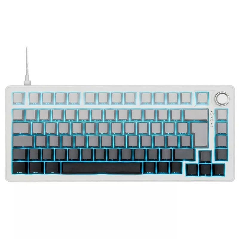 Teclado The G-Lab Keyz Elite 300 HE Magnético compacto com switches Hall Effect e AZERTY RGB iluminação personalizável