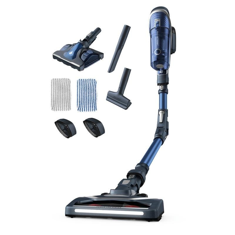 Beutelloser Akku Staubsauger Rowenta X-Force RH9680 185W 35 Min Turbo Blau Grau