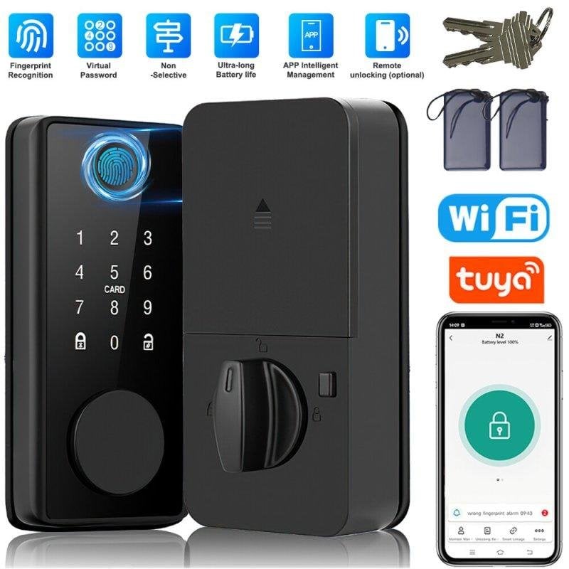 Serrure Intelligente OVO Bluetooth Ouverture Empreinte Digitale App TUYA IP65