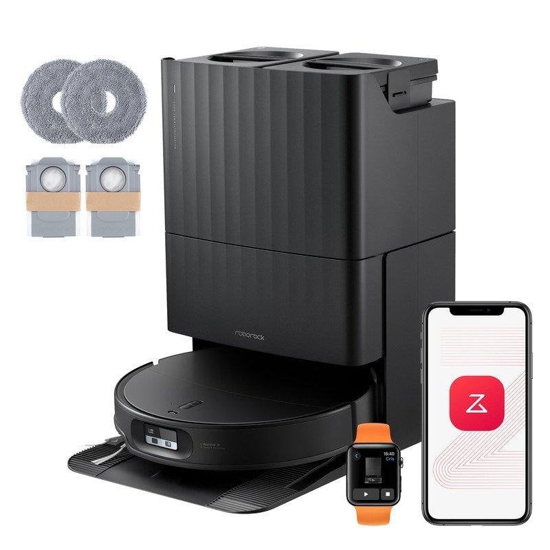 Robot Aspirador y Fregasuelos Roborock Qrevo Edge 2 Set con Autovaciado Navegación IA 25.000 Pa