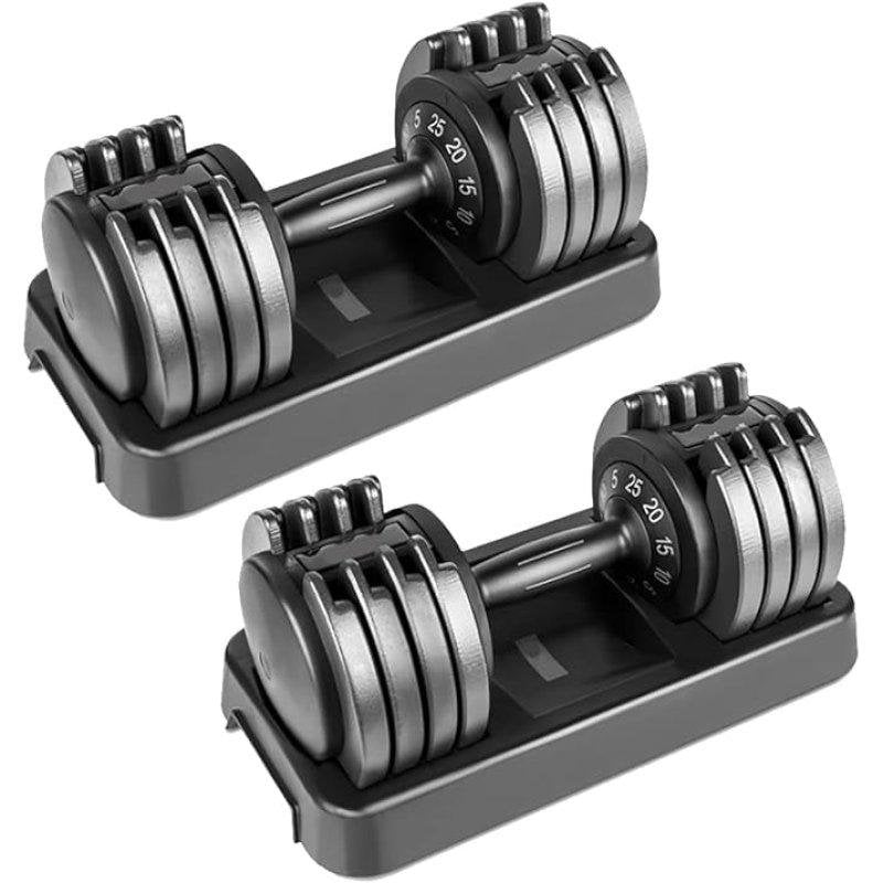 Mancuernas Ajustables Clover Fitness 25 kg par