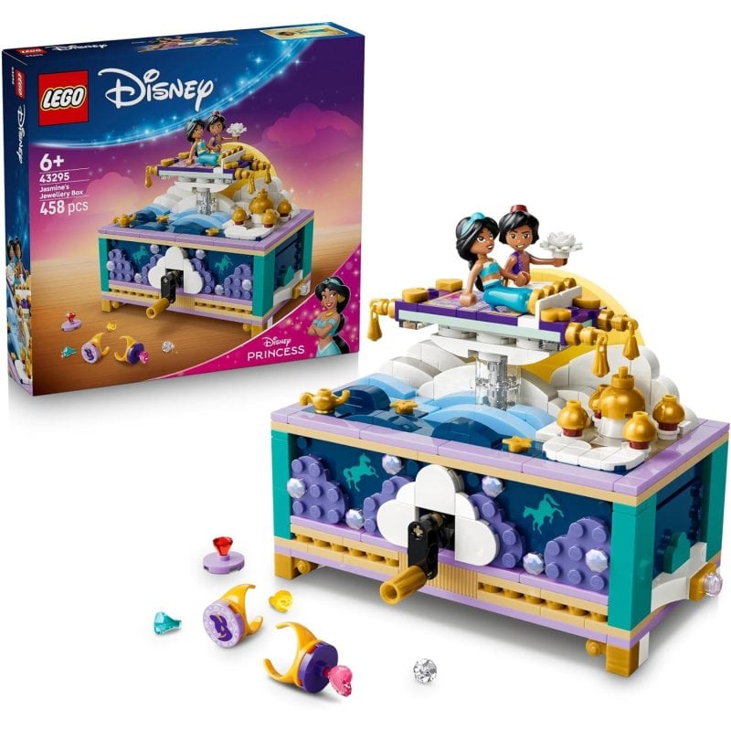 LEGO Disney Princess Cofre De Joyas De Jasmine Con Alfombra Mágica En Movimiento 43295 458 pièces