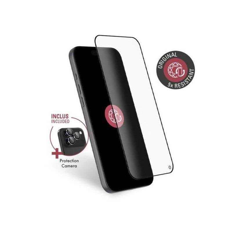Kit de protección Force Glass 2.5D para iPhone 17 Pro + 3 protectores lentes cámara