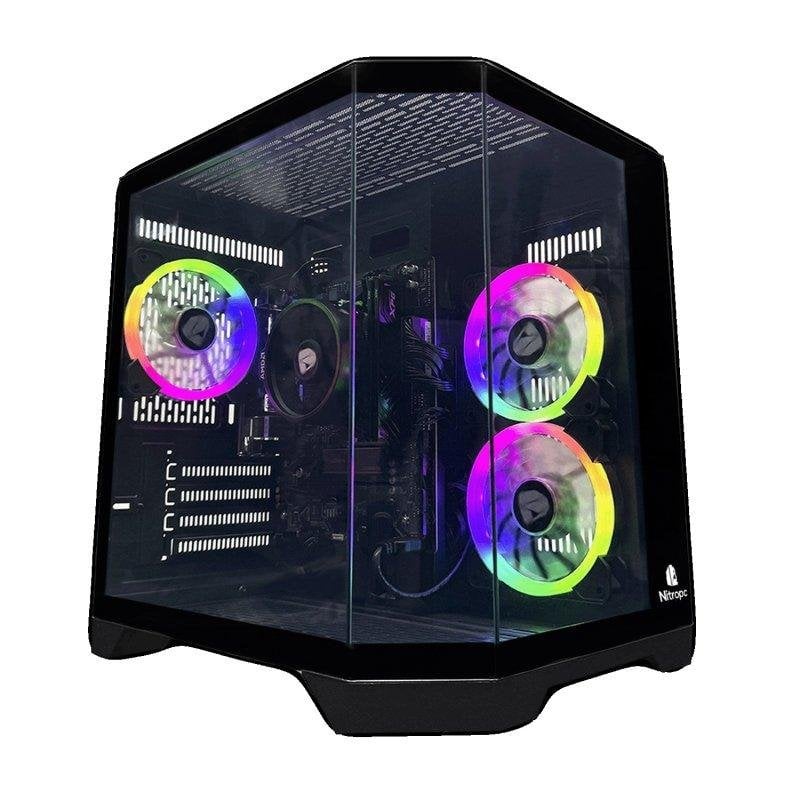 Desktop-PC Nitropc Avanzado AMD Ryzen 3 3200G 8GB 480GB SSD Radeon RX Vega 7 Windows 11 Pro Schwarz