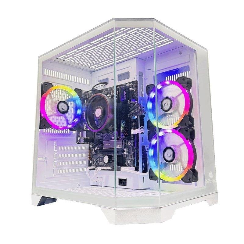 Desktop-PC Nitropc Avanzado AMD Ryzen 3 3200G 8GB 480GB SSD Radeon RX Vega 7 Windows 11 Weiß