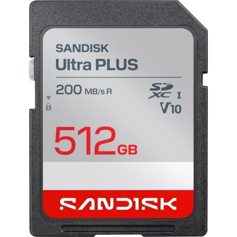 Tarjeta SDXC Sandisk SDSDUBQ-512G-GN6IN 512 GB UHS-I 200 MB/s resistente
