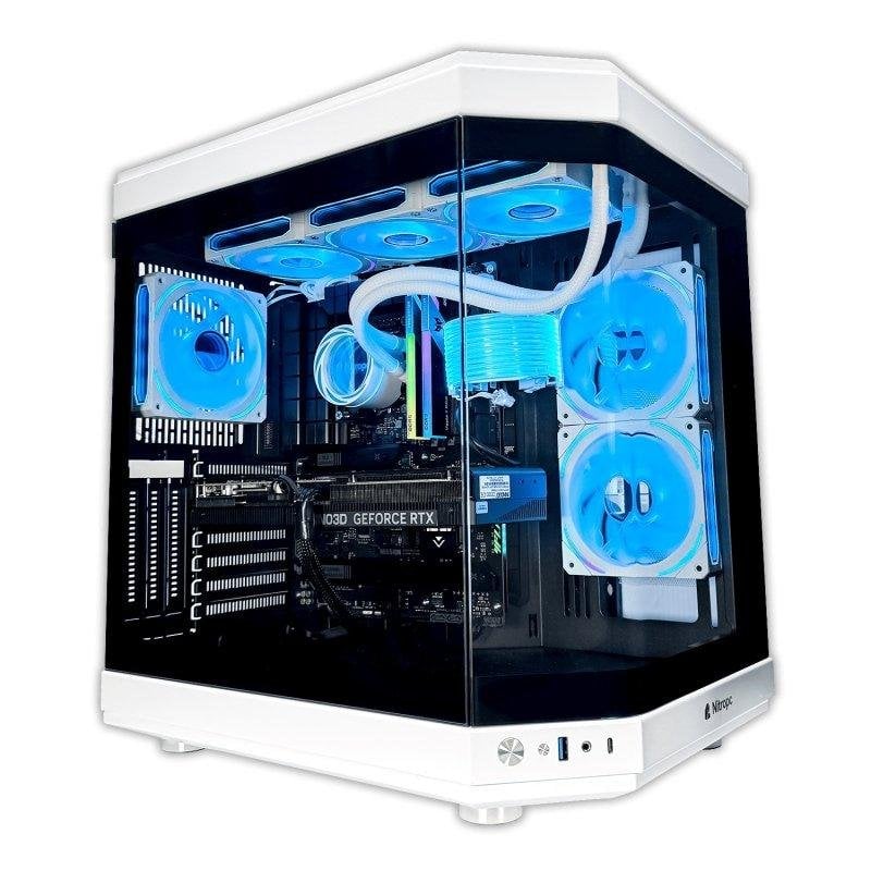 Desktop Nitropc Boost Intel Core Ultra 7 270K Plus 32GB 2TB SSD RTX 5070 Ti Windows 11 Pro Branco