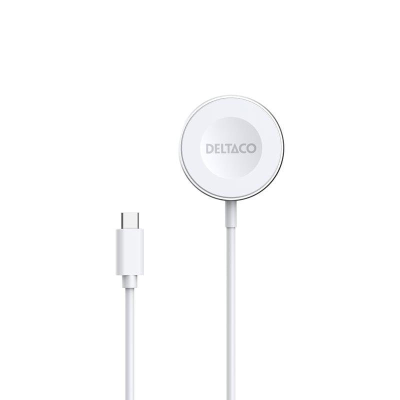 Smartwatch-Ladegerät Deltaco AWC-103 USB 1 m Kompatibel Apple Samsung