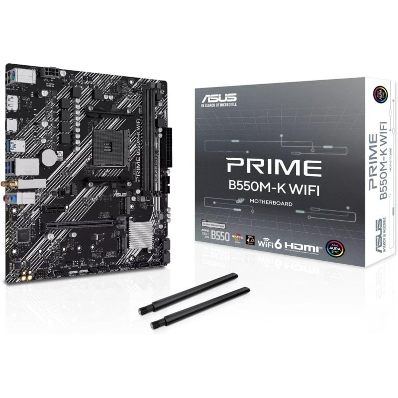 Asus PRIME B550M-K WIFI AMD B550 AM4 DDR4 Micro ATX WiFi