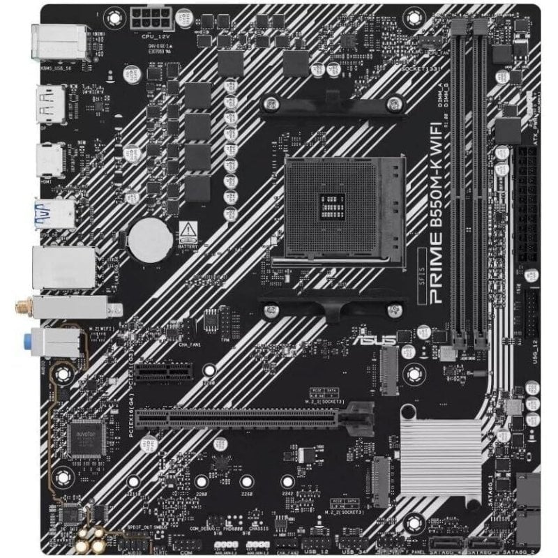 Carte mère ASUS PRIME B550M K WIFI AMD B550 AM4 DDR4 Micro ATX WiFi