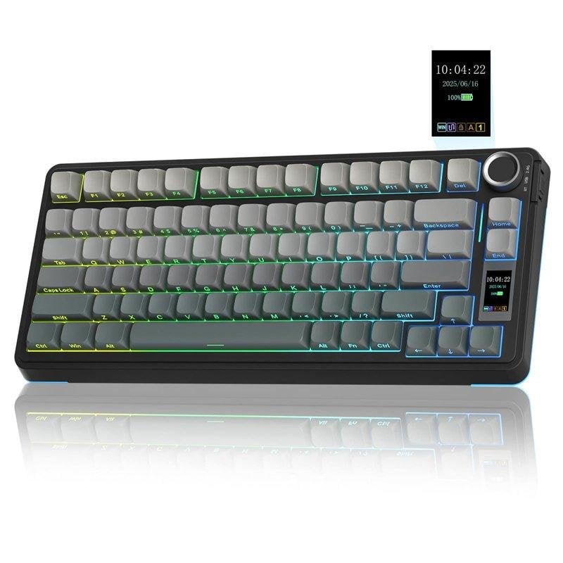 Teclado Aula S75 Pro mecánico compacto 75% Hot-swap RGB batería 4000mAh