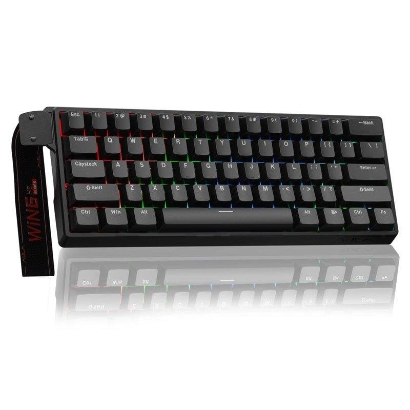 Teclado Aula Win60 HE magnético compacto con switches Hall Effect y RGB