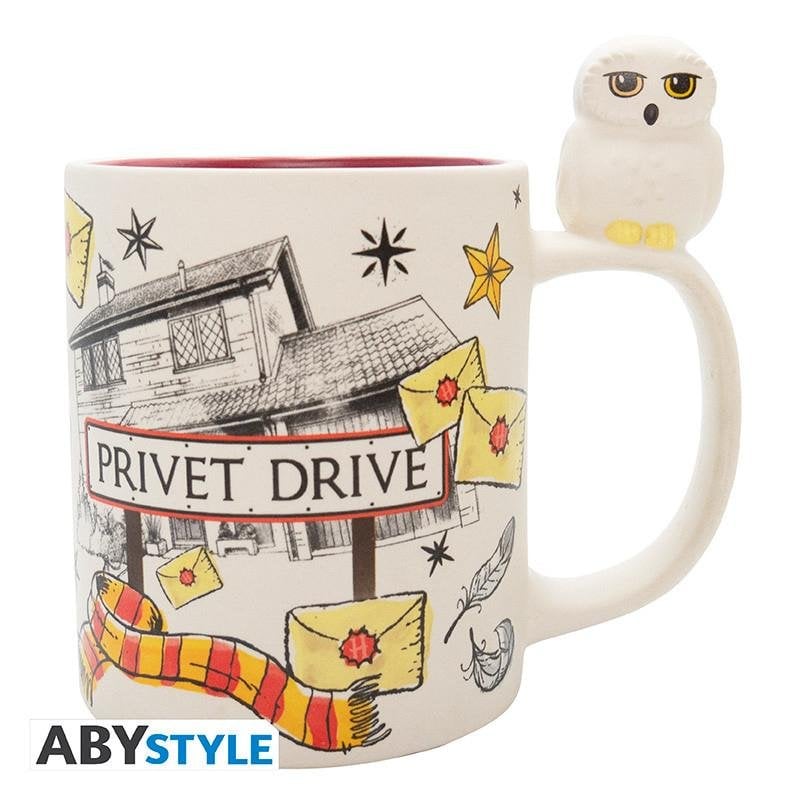 Taza ABYstyle ABYMUG918 Harry Potter Hedwig & Privet Drive 0,46 L Cerámica 3D