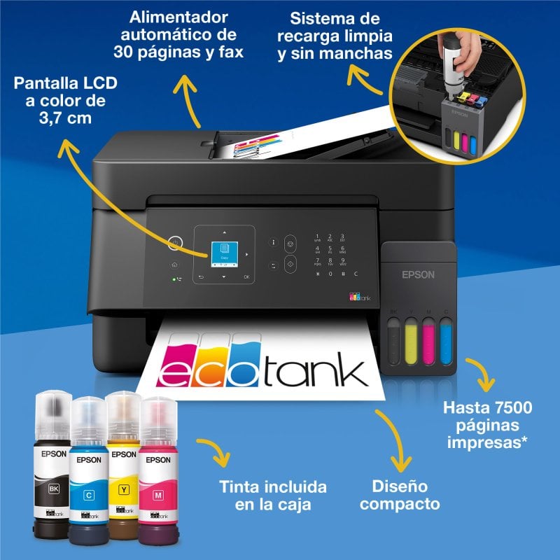 Epson EcoTank ET 4900 Jet d'encre A4 5760 x 1440 DPI Wifi - vue 8
