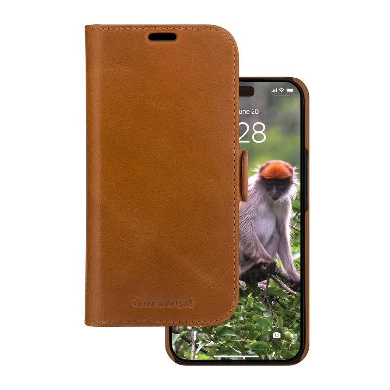 Funda para móvil dbramante1928 Lynge Folio pelle marrone magnetica per iPhone 13-17e