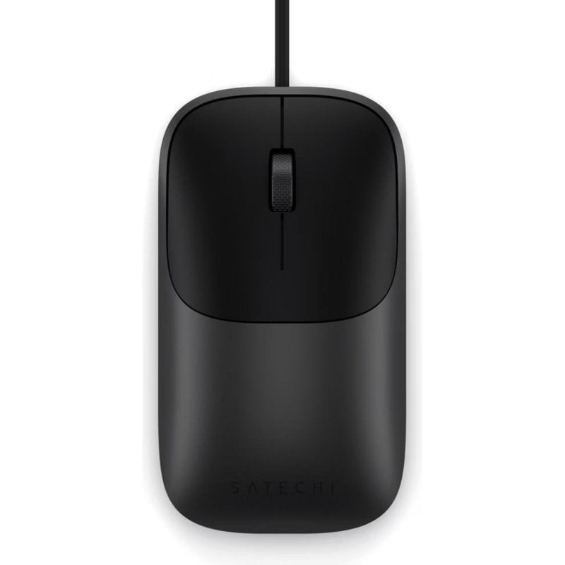 Ratón Satechi Slim LX USB-C Filaire 1200 DPI Noir Space Black