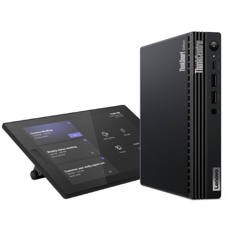 Mini PC Lenovo ThinkSmart Tiny Kit Intel Core i3-13100T/16GB/256GB SSD/UHD 730/Windows 11 IoT Enterprise/Pantalla 10,1"