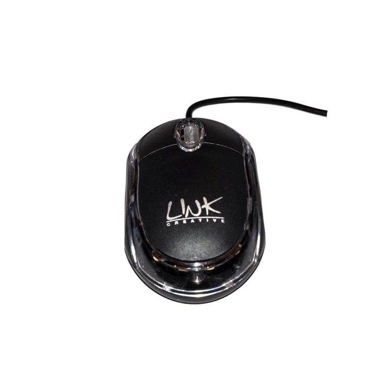 Ratón LINK LKMOS04 USB Type-A Optique 3 Boutons Noir Droitier