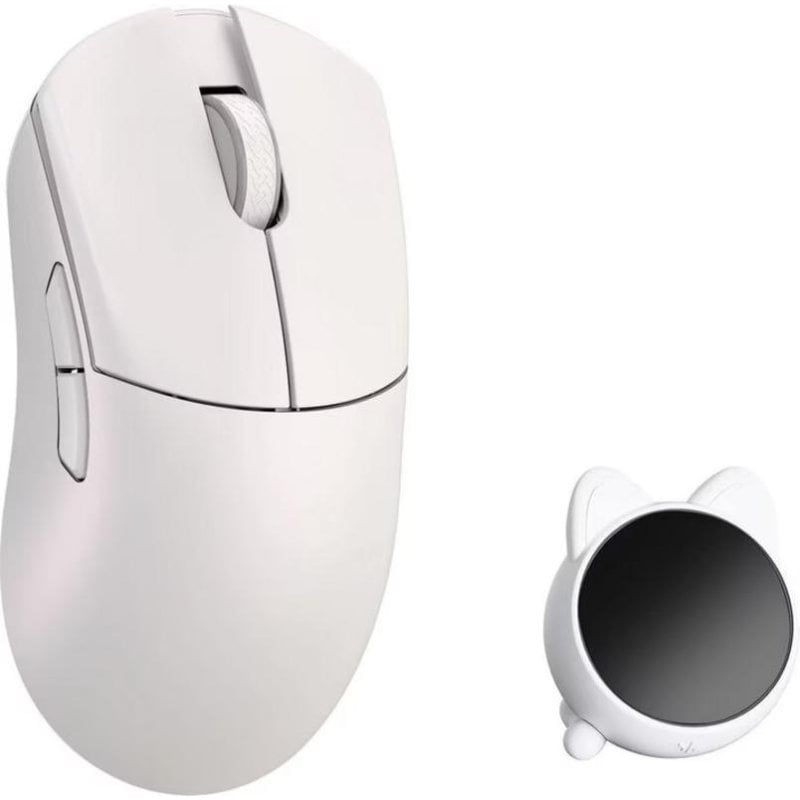 Ratón WLMouse HUAN kabellos 8000 Hz optisch weiß 5 programmierbare Tasten