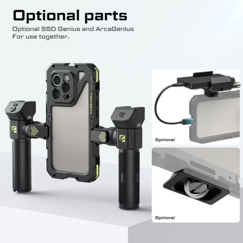 Soporte SSD Freewell para Genius Rig con adaptador de zapata fría