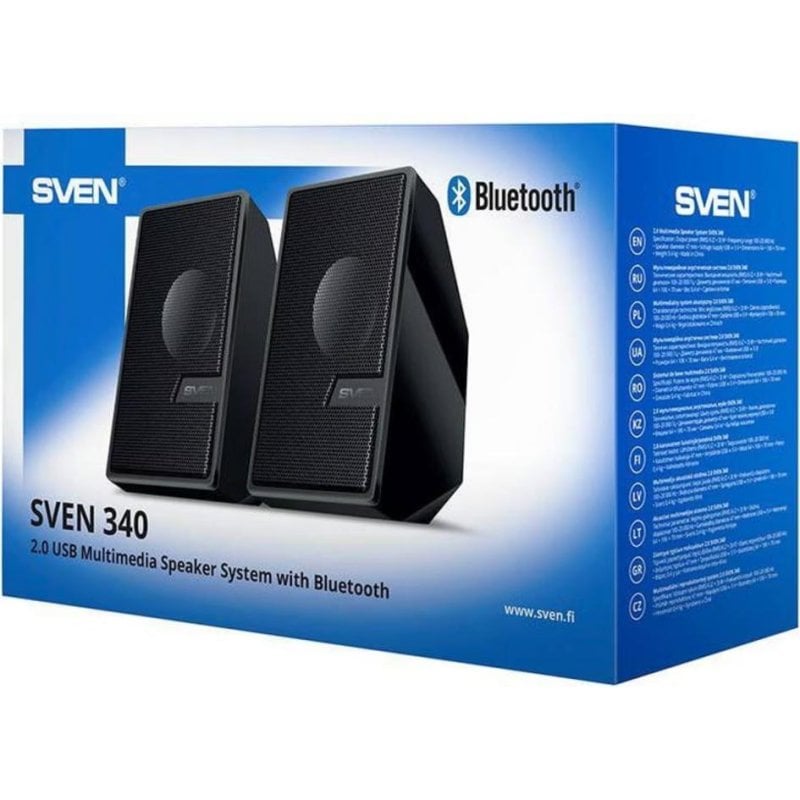 Lautsprecher Sven 340 USB Stereo 6W mit Bluetooth und integriertem Steuerung