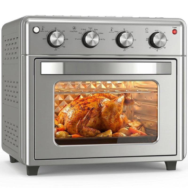 Horno Sobremesa Homcom 800-168V90SR 30L 43x39x39cm 1600W Convección Plata
