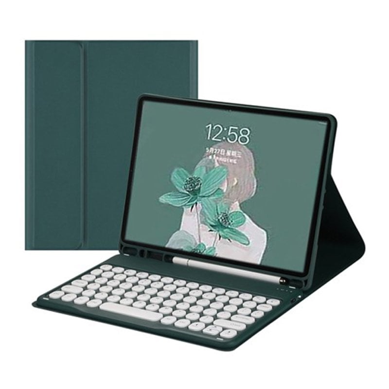 Royal Bailey Ts006 Funda Con Bluetooth Teclado Para Ipad Mini 6 Verde