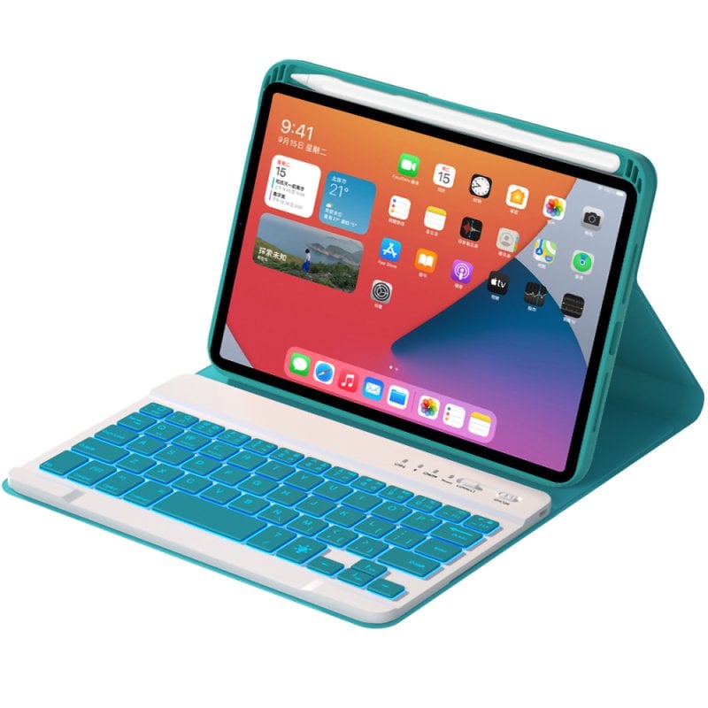 Royal Bailey Hk006d Funda Con Bluetooth Teclado Para Ipad Mini 6 Verde