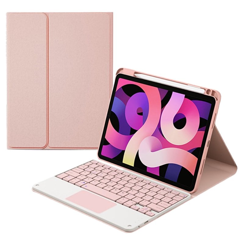 Royal Bailey Hk209c Funda Con Bluetooth Teclado Para Ipad 10th(2022)10.9 Rosa