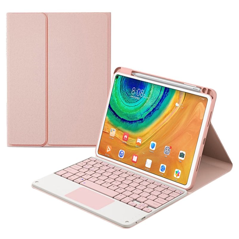 Royal Bailey Hw-m7108c Funda Con Bluetooth Teclado Para Huawei Matepad Pro 10.8" Rosa