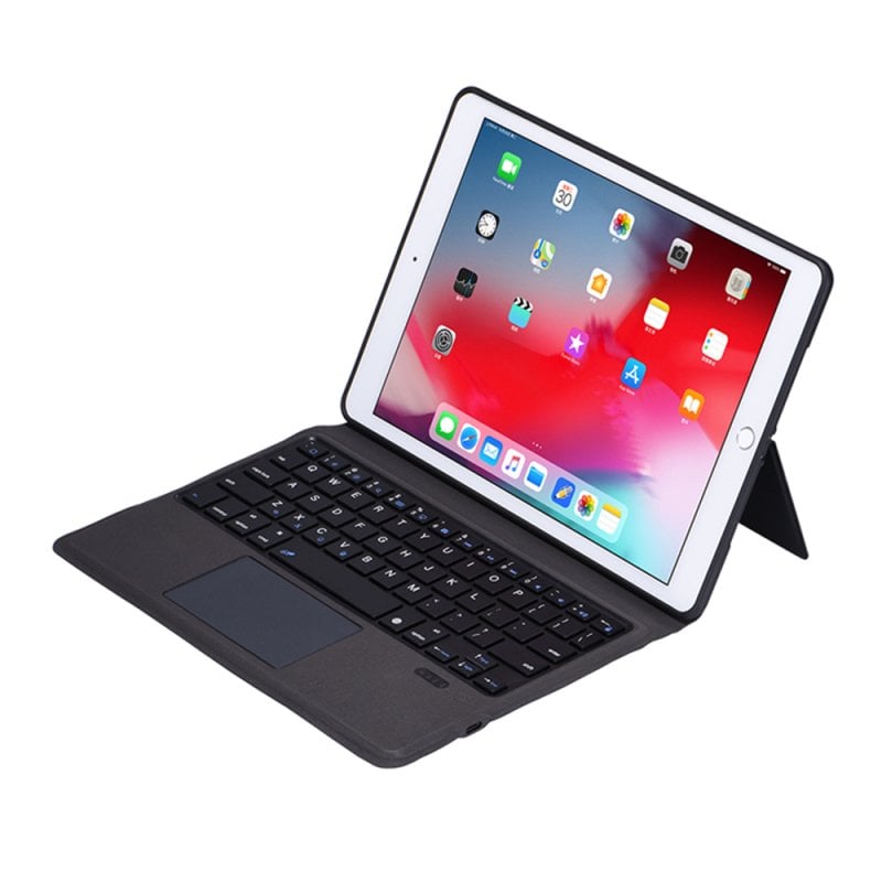 Royal Bailey T1096 Funda Con Bluetooth Teclado Para Ipad Air 11(2024)/ipad Air 5 10.9(2022)/ipad Air 4 10.9(2020)/ipad Pro 11(2022/2021/2020/2018) Negro