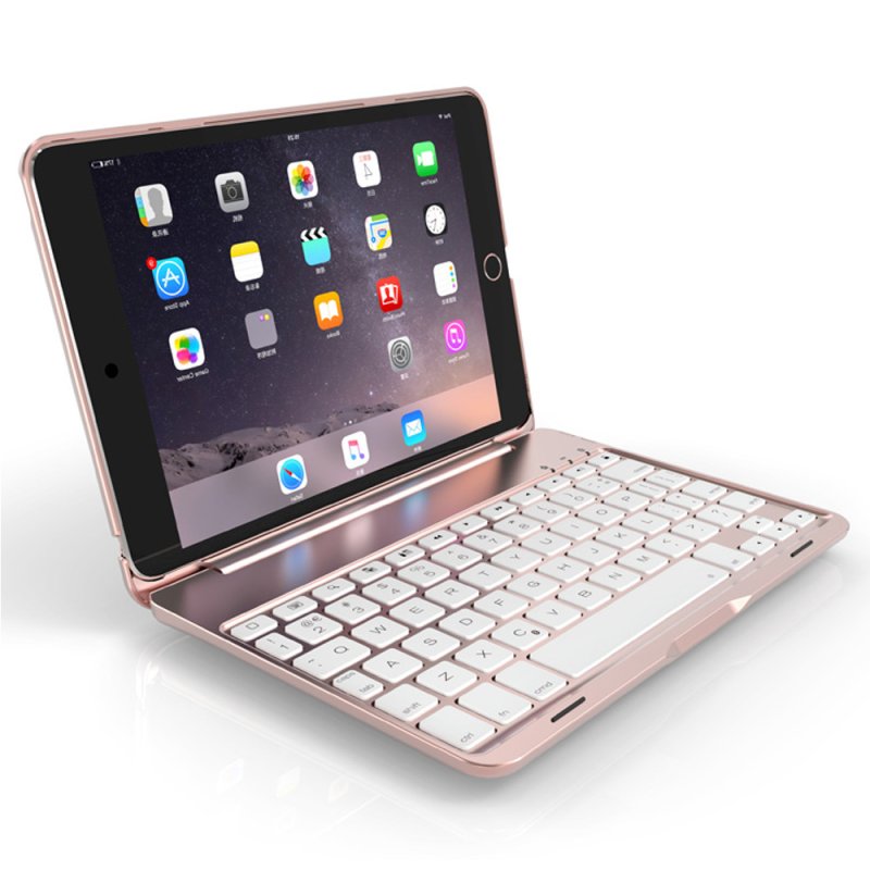 Royal Bailey F8sm+ Funda Con Bluetooth Teclado Para Ipad Mini 1/2/3/4/5 Rosa Rosa