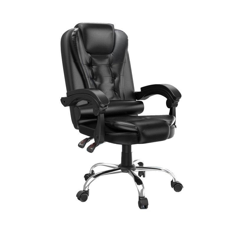 Chaise de bureau Naspaluro ergonomique réglable noire 360°