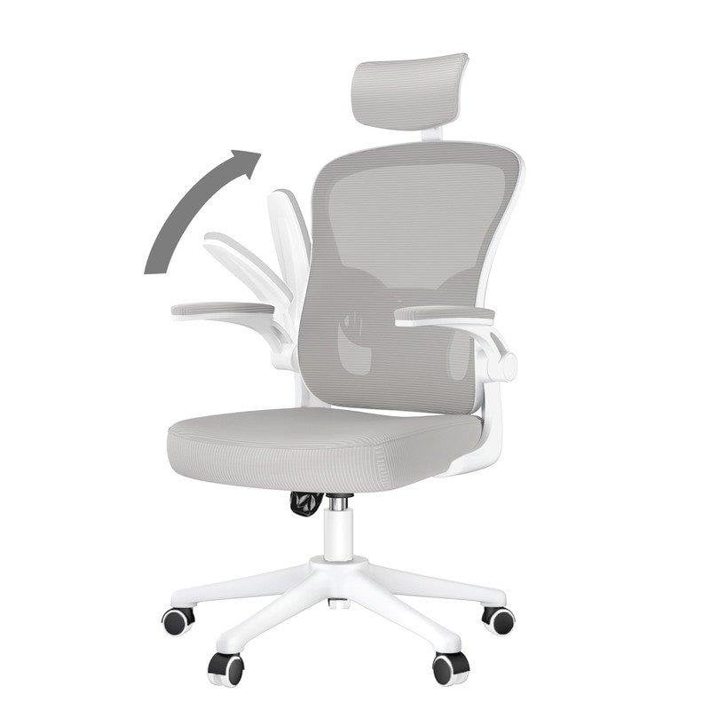 Chaise de bureau Naspaluro Ergonomique Gris Reglable